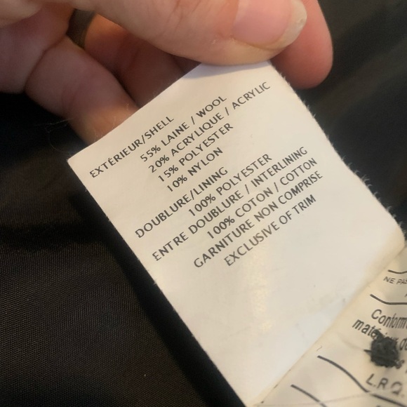 Vintage SEQUENCE Petite Gray Wool Blend Coat Jacket 6P Made in Romania - Picture 4 of 12